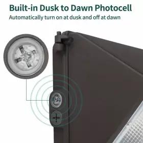 716294504956 KADISION Led Wall Pack Dusk Dawn Photocell Com #2