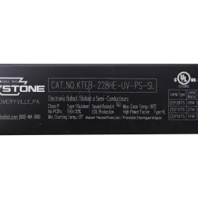 KTEB-228HE-UV-PS-SL KEYSTONE TECHNOLOGIES Ballast Lamp #2
