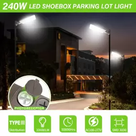 NG-PL-240W-508P-CNGA KUKUPOO Led Parking Pole Light Fixture #3