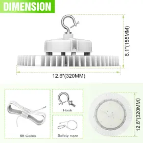 IHBNG-UFO-200W-LED KUKUPPO High Bay Light Dlc Lighting #3