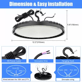 NG-BIUFO-150WD-508-B KUKUPPO Ufo Led High Bay Light Ceiling #3