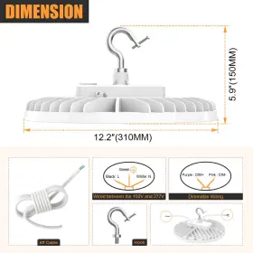 NG-BIUFO-150WD-508-W KUKUPPO Ufo Led High Bay Light Garage #3