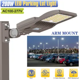 NG-NSB-200W-N-5K-120V KUKUPPO Led Parking Light Shoebox Pole