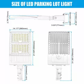 NG-PL-320W-508P-WITH KUKUPPO Led Parking Light Dusk Dawn Area #2