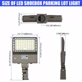 NG-SB-240W KUKUPPO Led Parking Light Dusk Dawn Shoebox Area #2