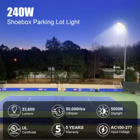 NG-SB-240W KUKUPPO Led Parking Light Dusk Dawn Shoebox Area #3