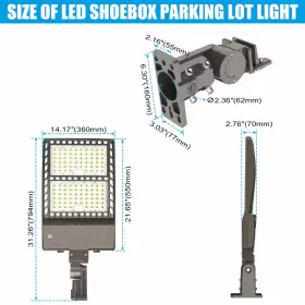 NG-SB-400W-508S-CNGA KUKUPPO Led Shoebox Pole Light Dusk Dawn #3