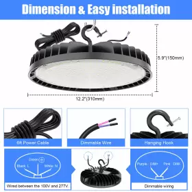 NG-UFOBI-200W-508-B KUKUPPO Led Ufo High Bay Light Dimmable #3