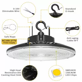 NG-UFOPR-150W-508-B KUKUPPO Pack Ufo High Bay Led Light Lamp #3