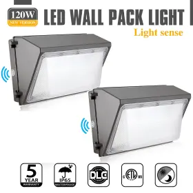 NG-WP-120W2-5K-120V-2PCS KUKUPPO Led Wall Pack Security Light