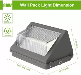 NG-WP-80W-5K-P KUKUPPO Led Wall Pack Lights Photocell #2