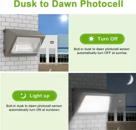 NG-WP-80W-5K-P KUKUPPO Led Wall Pack Lights Photocell #3