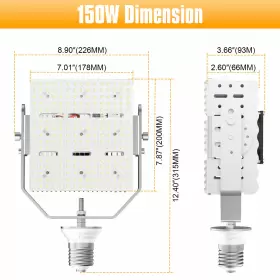 NGRK-150W KUKUPPO Led Parking Retrofit Street Lights Etl Bulb #3
