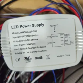 DIM40WA12S-765 LED POWER SUPPLY Eiko Driver Dimmable Panels