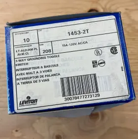 1453-2T LEVITON Light Toggle Wall Switches