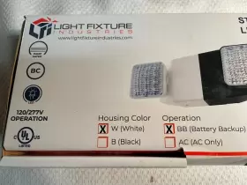 EL-2-W-BB LFI Light Fixture Standard Bright Led Emergency #2