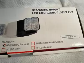 EL-2-W-BB LFI Light Fixture Standard Bright Led Emergency #3
