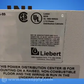 PPA050C LIEBERT Precision Power Center Usip #3