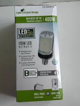 LED-8090M40-G4 LIGHT EFFICIENCY DESIGN Hid Retrofit Wall Pack #2