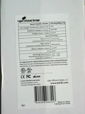 LED-8090M40-G4 LIGHT EFFICIENCY DESIGN Hid Retrofit Wall Pack #3