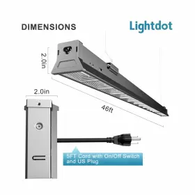 LS-06-4FT-4 LIGHTDOT Led High Bay Lights Grille Reflector #3