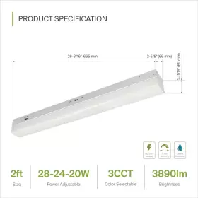 A-LSF5-2A28AC LIGHTING CORP Led Linear Strip Light Fixture #2