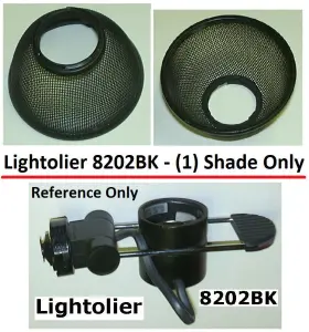 8202BK LIGHTOLIER Track Light Shade Body