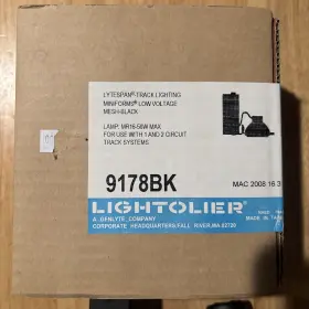 9178BK LIGHTOLIER Lytespan Track Lighting Miniforms Voltage