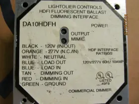 DA10HDFH LIGHTOLIER Hdfi Fluorescent Ballast Dimming #2