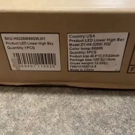 ZY-H6-325 LINEAR HIGH BAY Led Light Xdz