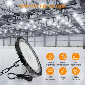 GXZG12 LITELER Ufo Led High Bay Light Lighting Lamp #2