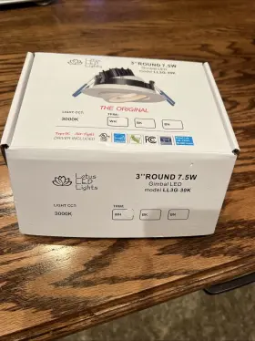 LL3G-30K LOTUS Led Lights Round Gimbal
