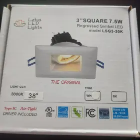LSG3-30K LOTUS Led Lights Square Regressed Gimbal