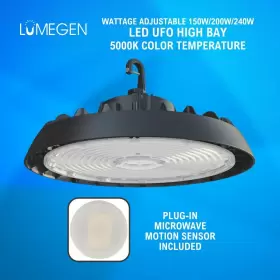 240W-H-TP-50K LUMEGEN Led High Bay Wattage Plug Microwave #2