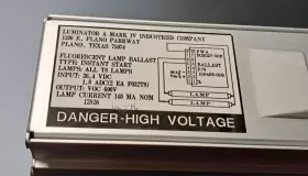 108455-002 LUMINATOR MARK IV Fluorescent Lamp Ballast Vdc Voc #3