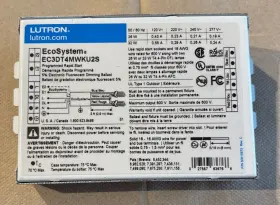EC3DT4MWKU2S LUTRON Ecosystem Digital Dimming Ballast
