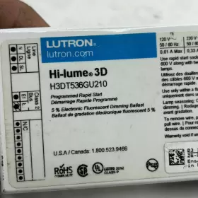 H3DT536GU210 LUTRON Lume Fluorescent Dimming Ballast #3