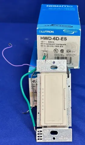 HWD-6D-ES LUTRON Homeworks Remote Dimmer Incandescent