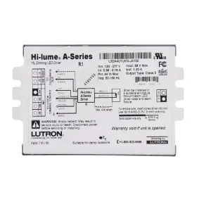 L3DA4U1UKN-JA100 LUTRON Lume Dimming Led Driver