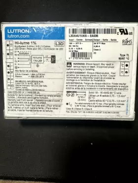 L3DA4U1UKS-EA035 LUTRON Lume Led Driver Dimmable Box
