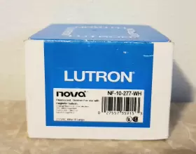 NF-10-277-WH LUTRON Nova Fluorescent Slide Dimmer Vac