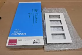 NT-R3R3R3R3-FBWH LUTRON Multigang Faceplate