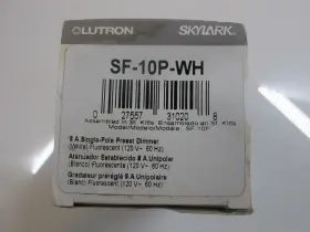 SF-10P-WH LUTRON Wall Switch Preset Dimmer