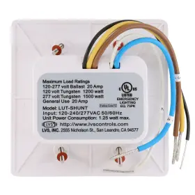Lut-shunt LVS CONTROLS Emergency Lighting Control Relay Spdt #2