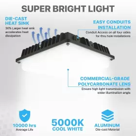 850051619207 MARATHON LIGHTING Led Garage Canopy Light #2