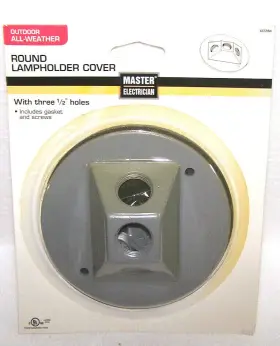 665984 MASTER ELECTRICIAN Round Lamp Holder Cover Hole