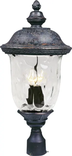 40420WGOB MAXIM Carriage House Vx Water Glass Post Pole Mount
