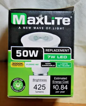 7P20NDV30FL MAXLITE Pack Led Flood Light Bulb