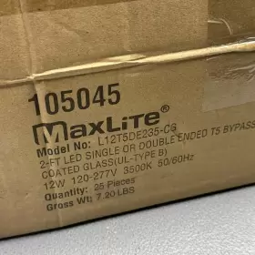 L12T5DE235-CG MAXLITE Led Single Double Ended Bypass #3