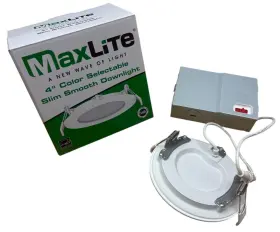 SSRD-4R10.5T9CS-W MAXLITE Led Recessed Recess Downlight Cct